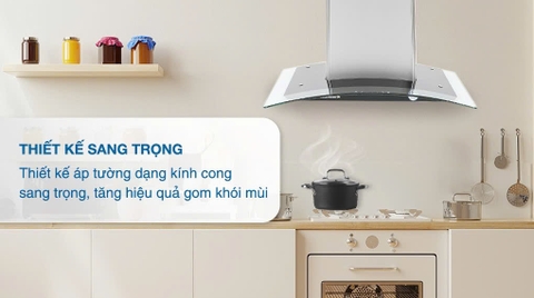 Máy hút mùi kính cong BlueStone HOB-8735