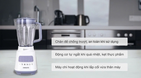 Máy xay đa năng 2 cối Philips HR2221