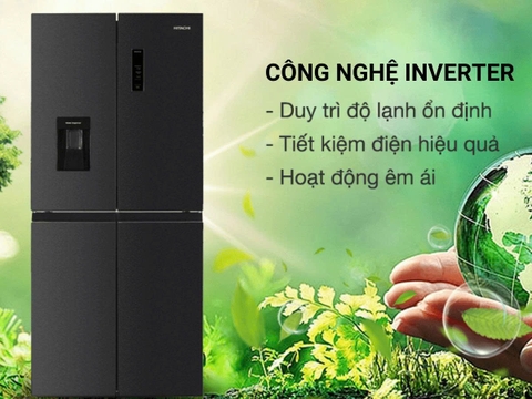 Tủ lạnh Hitachi Inverter 464 lít Multi Door HR4N7520DSWDXVN