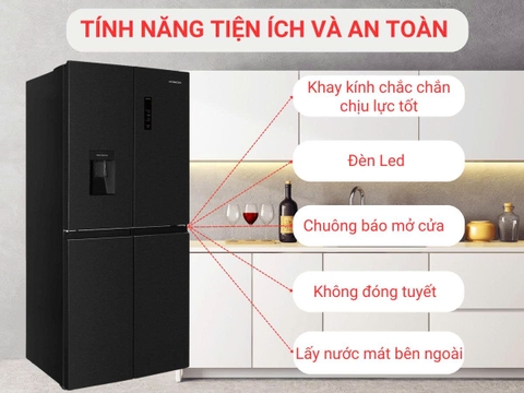 Tủ lạnh Hitachi Inverter 464 lít Multi Door HR4N7520DSWDXVN