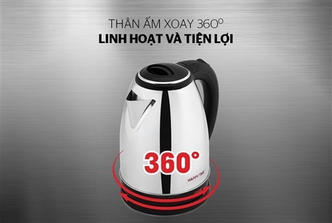 Ấm siêu tốc inox Happy Time HTD1088 1.8L