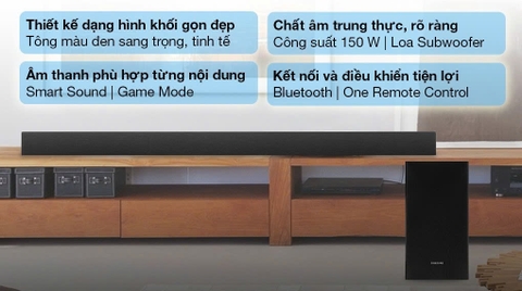 Loa thanh soundbar Samsung 2.1 HW-T420/XV