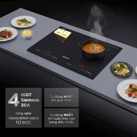 Bếp Từ Đôi BlueStone 5200W ICB-6939