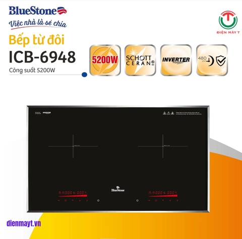 Bếp từ đôi lắp âm BlueStone ICB-6948