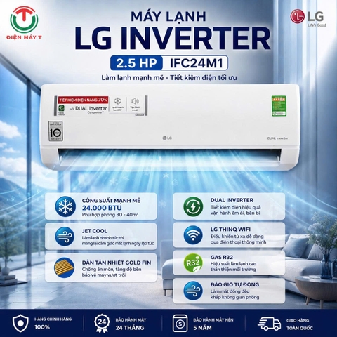 Máy lạnh LG Inverter 2.5 HP IFC24M1 [ Mới ]