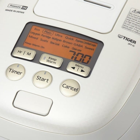 Nồi cơm điện tử cao tần áp suất kép Tiger 3 trong 1 JPT-H18S (1.8L)