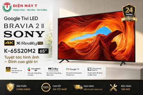 Google Tivi LED BRAVIA 2 II Sony 4K 65 inch K-65S20M2