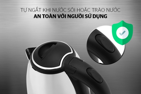 Ấm siêu tốc 1.8 Lít Sunhouse HTD1081 1500W