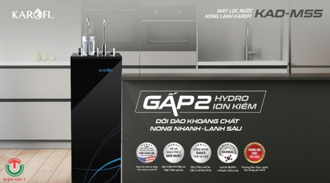 Máy lọc nước nóng lạnh Karofi 10 LÕI KAD-M55