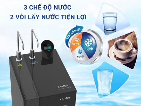 Máy lọc nước nóng lạnh Hydro-ion kiềm Karofi KAE-S86