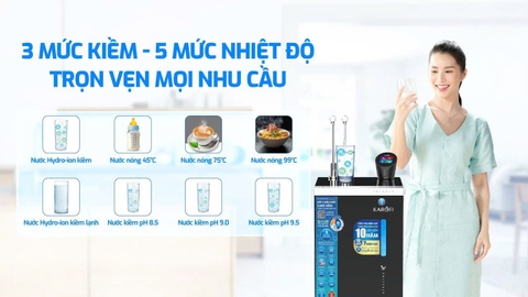 MÁY LỌC NƯỚC NÓNG LẠNH HYDRO-ION KIỀM KAROFI KAE-S88 PROMAX
