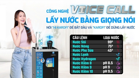 MÁY LỌC NƯỚC NÓNG LẠNH HYDRO-ION KIỀM KAROFI KAE-S88 PROMAX