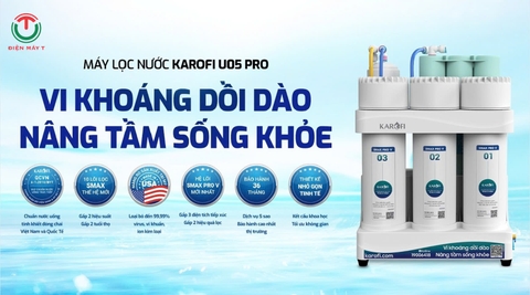 MÁY LỌC NƯỚC KAROFI KAQ-U05 PRO (10 lõi lọc)