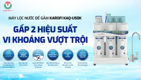 Máy lọc nước Karofi KAQ-U50K - 10 Lõi