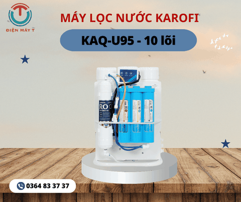 Máy lọc nước không vỏ RO Karofi KAQ-U95 10 lõi