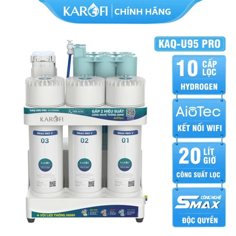 Máy lọc nước RO Karofi KAQ-U95 Pro ( 10 lõi )