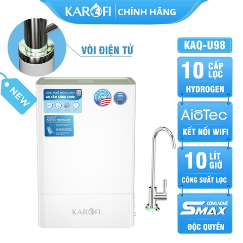 Máy lọc nước Karofi KAQ-U98 - 10 Lõi Thông Minh