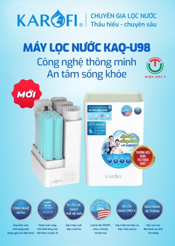 Máy lọc nước Karofi KAQ-U98 - 10 Lõi Thông Minh