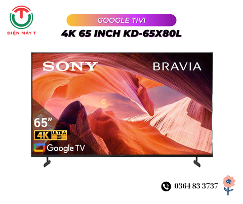 Google Tivi Sony 4K 65 inch KD-65X80L