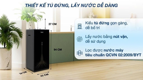 Máy lọc nước RO nóng nguội lạnh Hydrogen Kangaroo 10 lõi KG10A13