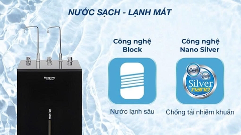 Máy lọc nước RO nóng nguội lạnh Hydrogen Kangaroo 10 lõi KG10A13