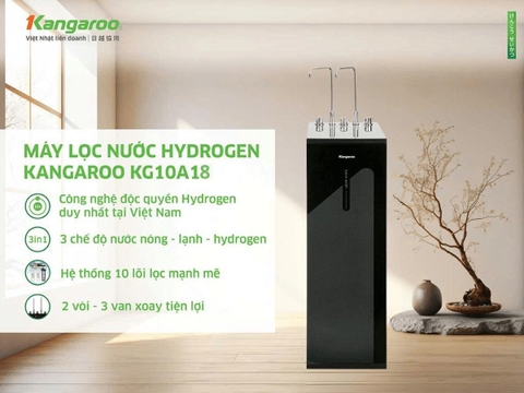 Máy lọc nước RO nóng nguội lạnh Kangaroo 10 lõi KG10A18