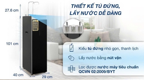 Máy lọc nước RO nóng nguội lạnh Hydrogen Kangaroo Sumire  12 lõi KG12A6