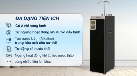 Máy lọc nước RO nóng nguội lạnh Hydrogen Kangaroo Sumire 12 lõi KG12A8