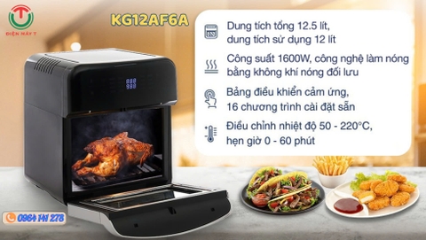 Lò chiên không dầu Kangaroo 12.5 lít KG12AF6A