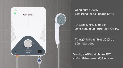 BÌNH NƯỚC NÓNG TRỰC TIẾP KANGAROO KG589G ( không bơm )
