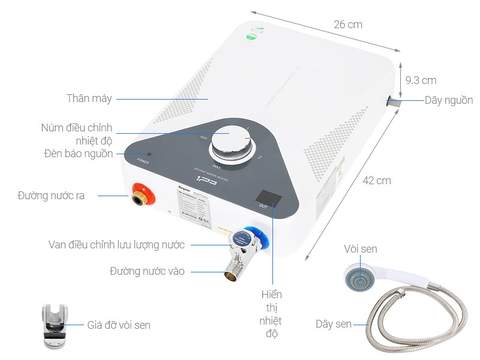 BÌNH NƯỚC NÓNG TRỰC TIẾP KANGAROO KG589G ( không bơm )