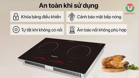 Bếp điện từ đôi Thái Lan Kangaroo KG865i