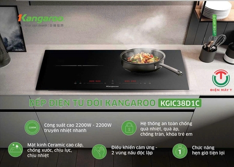 ✨ Bếp từ đôi lắp âm Kangaroo KGIC38D1C