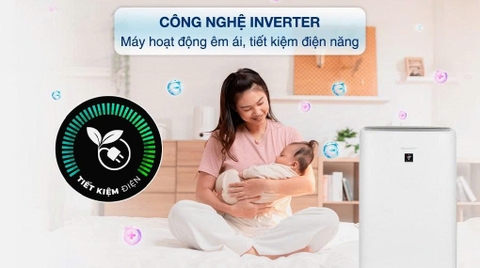 Máy lọc không khí tạo ẩm Sharp 51W KI-N50V-W
