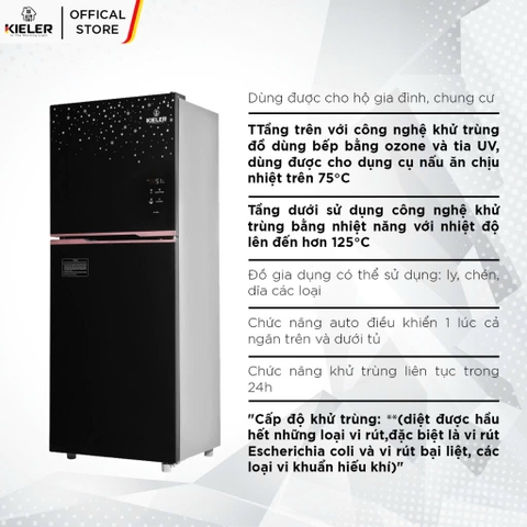 Tủ khử khuẩn chén bát Kieler KL-TC650 - Hàng chính hãng