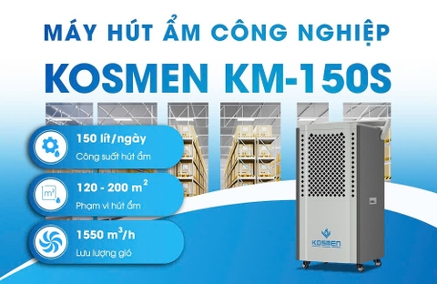 Máy hút ẩm công nghiệp Kosmen KM-150S