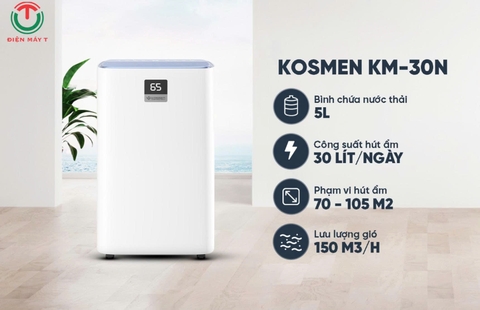 Máy lọc không khí và hút ẩm Kosmen KM-30N