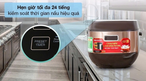 Nồi cơm cao tần Sharp 1.8 lít KS-IH191V ( BK/GL/RD )