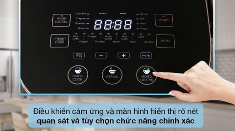 Nồi cơm cao tần Sharp 1.8 lít KS-IH191V ( BK/GL/RD )