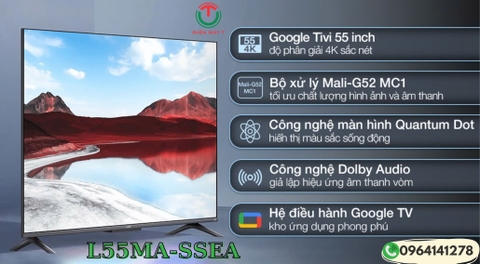 Google Tivi Xiaomi A Pro 4K 55 inch L55MA-SSEA 2025
