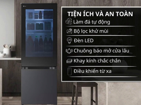 Tủ lạnh LG Inverter 340 lít InstaView LBB33BLMAI
