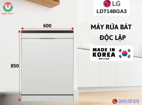Máy rửa chén độc lập LG LDT14BGA3