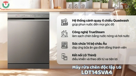 Máy rửa chén độc lập LG LDT14SVA4