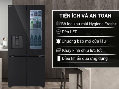 Tủ lạnh LG Inverter 612 lít Multi Door InstaView LFD61BLGAI