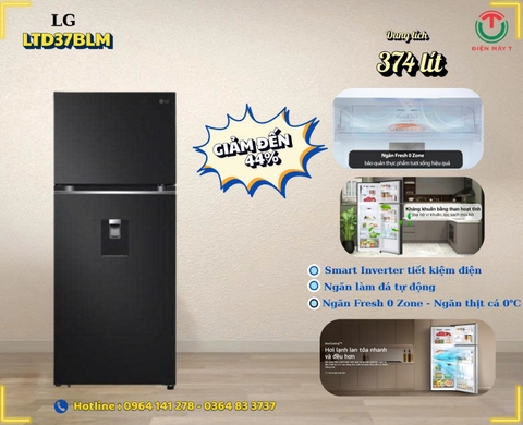 Tủ lạnh LG Inverter 374 lít LTD37BLM