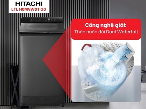 Máy giặt Hitachi Inverter 10.5 kg LTL H0MVW0T GG