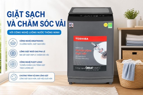 Máy giặt Toshiba inverter 13kg AW-DM1400LV(MK)