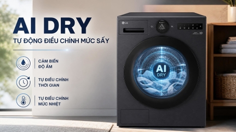 Máy sấy bơm nhiệt LG 12 kg RX12VHP3K