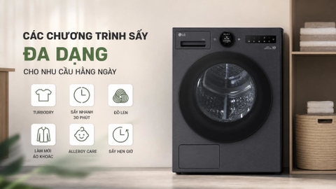 Máy sấy bơm nhiệt LG 12 kg RX12VHP3K