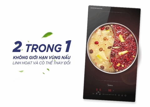 Bếp từ đôi Inverter Midea MC-ID3523P - Hàng chính hãng